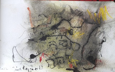 János hegyi erdő, ink on paper, 2012